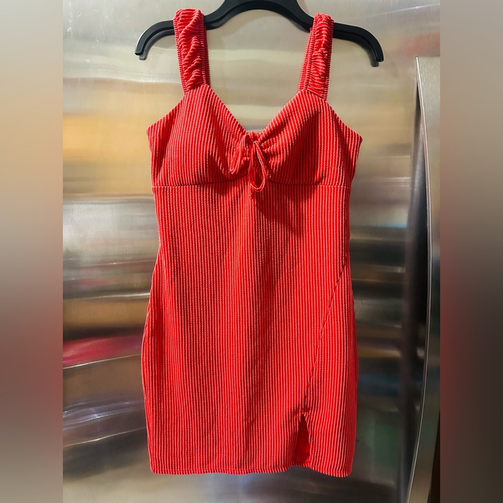 No Boundaries✨❤️🧡 Vibrant Red Ribbed Top